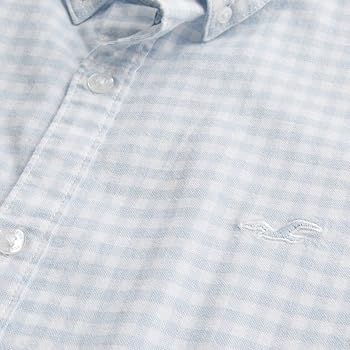 Amazon.co.jp: [ホリスター] メンズ ストレッチ 長袖ボタン